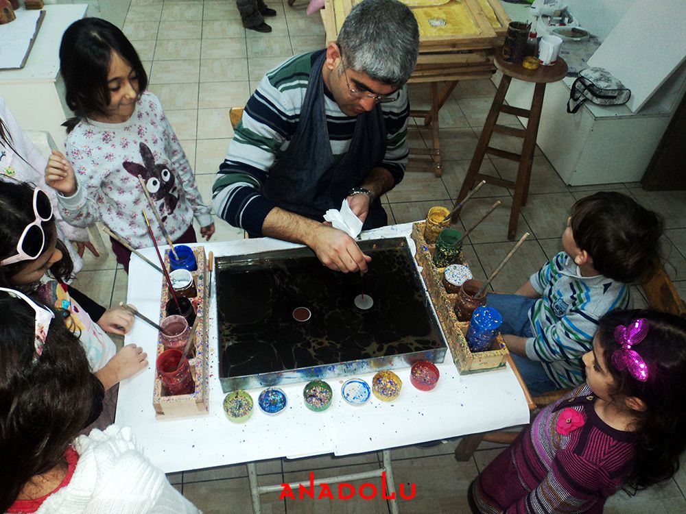 Çocuklar İçin Özel Ebru Eğitimleri Bursa