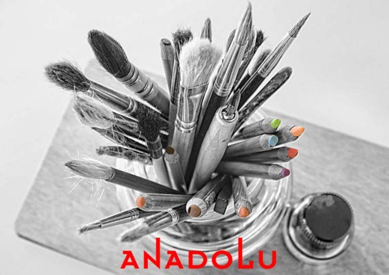 Bardak İçinde Yağlı Boya Malzemeleri Bursa