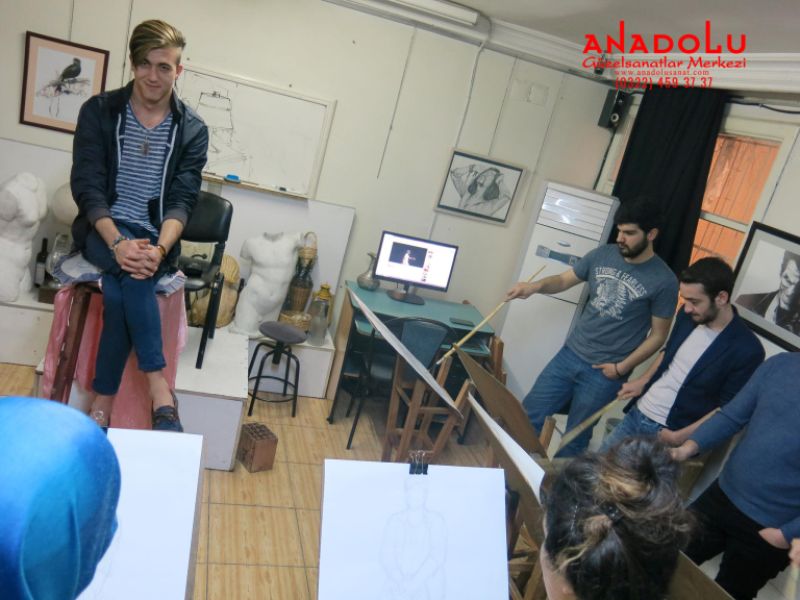 Anadolu Güzel Sanatlarda Modelden Desen Çizimleri Bursa