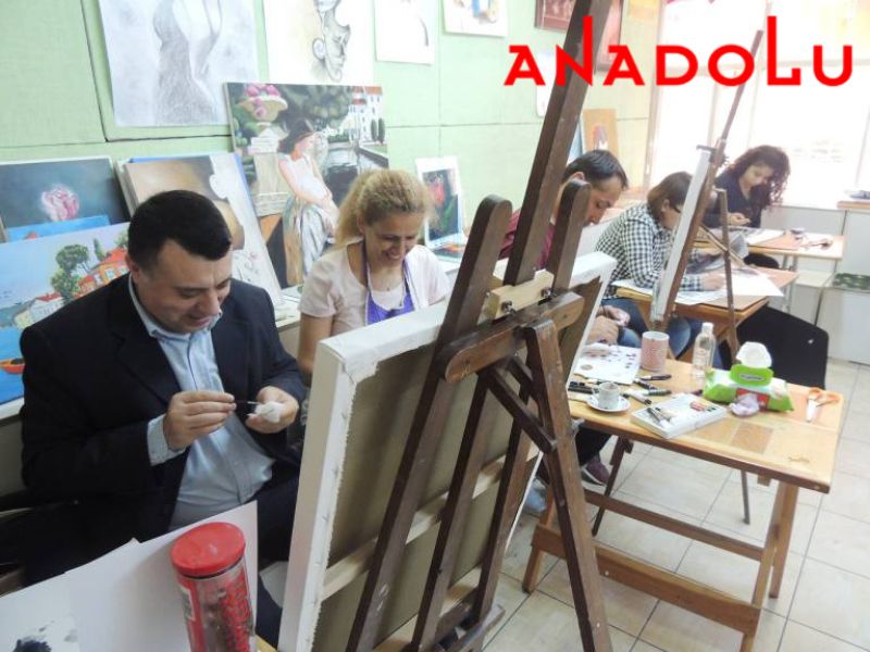 Hobi Grubu Yağlıboya Çalışmaları Bursa