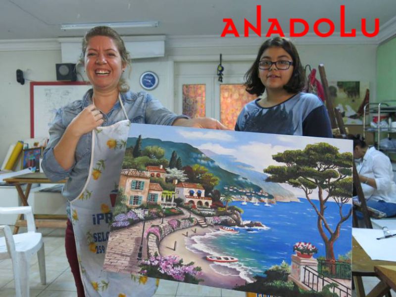 Yağlı boya Manzara Çalışan Hobi Grupları Bursa