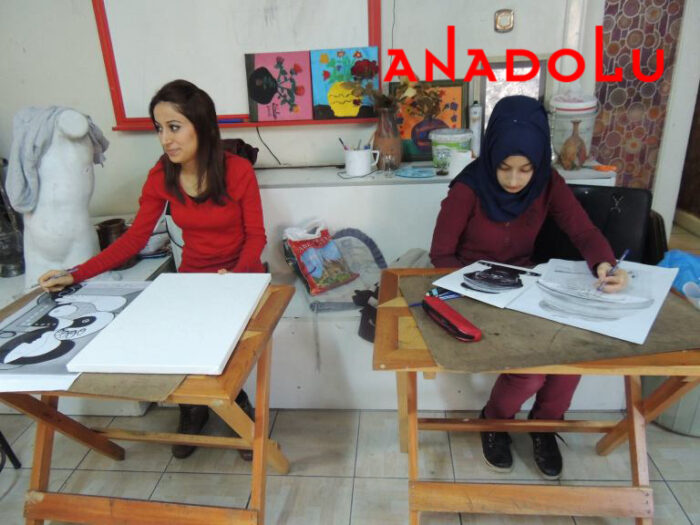 Hobi Dersi Karakalem Çalışması Bursa